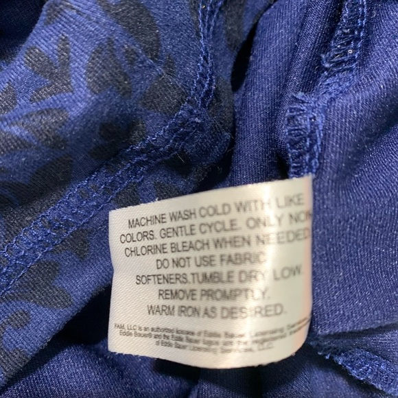 Eddie Bauer 1/4 Zip Pullover Women’s Small Paisley poly Spandex Blurple Slits - Picture 8 of 9